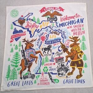 Primitives By Kathy LOL Michigan MI 28 X 28 Tea Towel Kitchen Wall Hanging